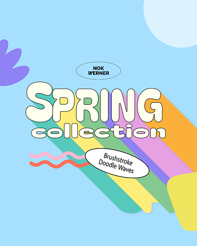 Spring Design Element Collection adobe stock assets canva canva app design element graphic illustration spring