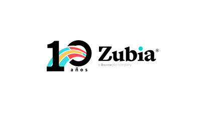 Zubia P & B Anniversary logo anniversary logo