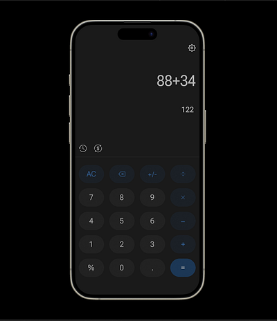 calculator app branding design ui ux