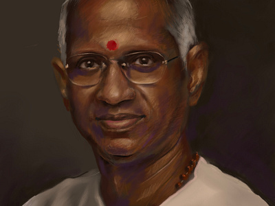 Portrait of Ilayaraja on Procreate digital portrait procreate