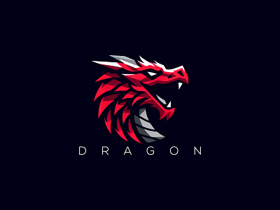 Dragon Logo dragon dragon design dragon flat dragon logo dragon vector logo dragons dragons logo fire dragon
