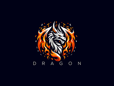 Dragon Logo dragon dragon design dragon fire dragon logo dragon vector logo dragons dragons logo fire dragon