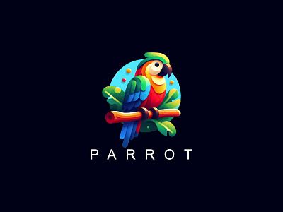 Parrot Logo design illustration parrot parrot design parrot illustration parrot logo parrot vector parrot vector logo parrots parrots logo
