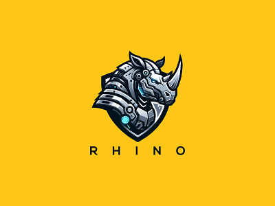 Rhino Logo illustration rhino rhino design rhino logo rhino vector design rhino vector logo rhinos rhinos logo top rhino