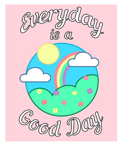 Good Day - Vector design graphic design illustration poster poster design typography vector