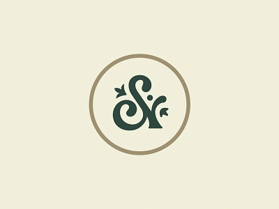 Compris Vineyard - Logomark ampersand badge botanical logo logomark monogram oregon vineyard wine