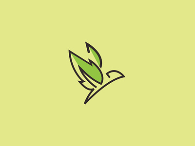 Bird Leaf Logo bird bird logo brand branding communication logo design graphic leaf leaf logo logo nature technology logo