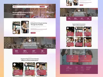 Our Projects Page For Events Organizer Website Design creative agency design events events organizer figma landing page landing page ui organizer our projects portfolio grid project design project layout project page design project portfolio projects grid projects page templates ui website agency
