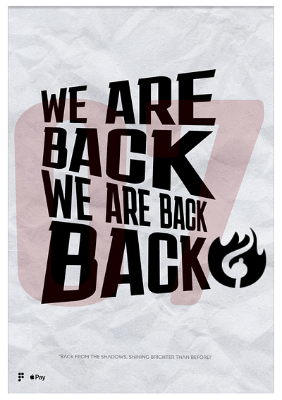 We are back ! typography