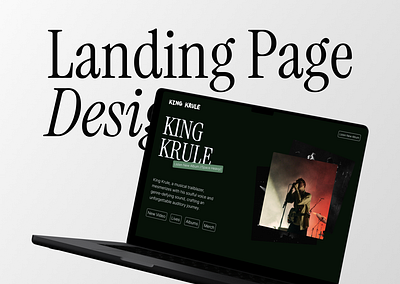 Landing Page Concept landing page minimal ui webdesign wireframe