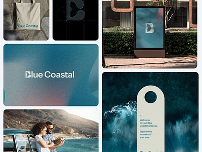 Blue Costal Brand Identity branding design graphic design illustration logo typography ui ux vector