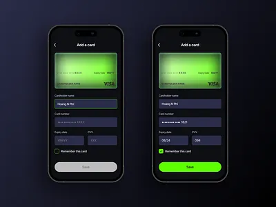 daily ui #002 - credit card 💳 mobile ui ui design