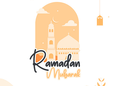 Ramadan Mubarak 🌙 art branding design fastival illustration masjid ramadan ramadan mubarak religion art