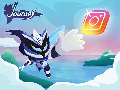 Illustration Instagram post character design fantasy illustration mascot poster vector vector art