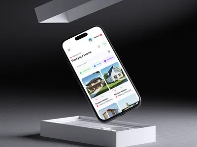 Mobile app - Real Estate apartment app catalog clean ecommerce home house mobile app property resl estate ui ui design uiux uiux design web app