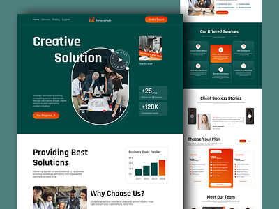 Creative Agency Website agency agency website agency website 2024 business growing website business website creative agency website creative solution landing page popular website trend 2024 trendy website ui design website website landing page