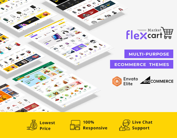 FlexCart - Stencil eCommerce Multipurpose Theme bigcommerce electronics gadgets opencart prestashop shopify woocommerce