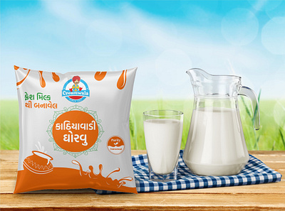 Buttermilk Pouch Design branding buttermilk dairy packaging food pacakging pouch pouch design pouch packaging