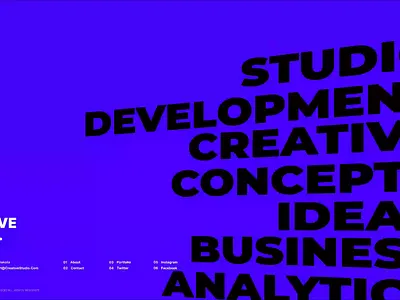 Design and prototype for the main page of the design studio animation blue branding design figma flat graphic design landing page logo motion graphics prototype typography ui ux web web design