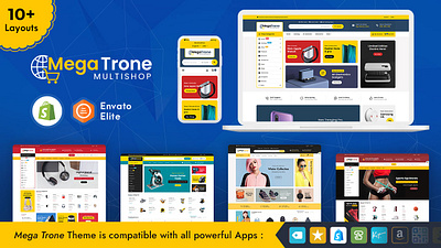 MegaTrone - eCommerce 2.0 Multi-Purpose Responsive Theme electronics gadgets opencart prestashop shopify woocommerce wordpress