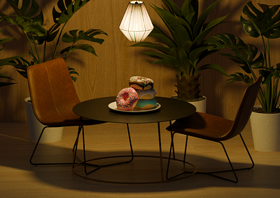 Donut Cafe 3d 3dart blender opensource opensourcedesign