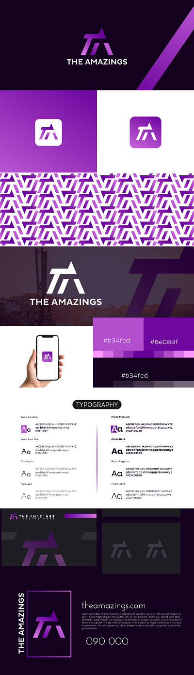 The Amazings Logo | The Amazing Logo Branding design cutting edge logo concept