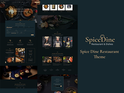 SpiceDine - eCommerce Theme For Hotels & Restaurants dine dinner opencart prestashop reasturants shopify woocommerce wordpress