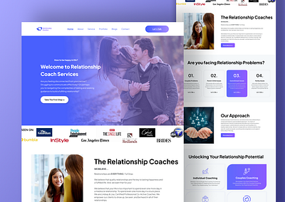 Relationship Coaches Landing Page best coaching landing pages business coach landing page coaching landing page examples colorful landing pag creative landing page dating landing page landing page kit landing page ui life coach landing page examples life coaching landing page matchmaker website design minimal landing page relationship coach relationship coach calgary saas landing page service landing page ui design visual design website ui design