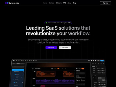 Syncronex — Framer SaaS Template framer syncronex — framer saas template template template design