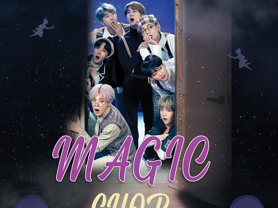 BTS Song Cover Redesign— Magic Shop albumart bts btsarmydesign btsfanart design graphicdesign hybeart illustration musiccovers ui