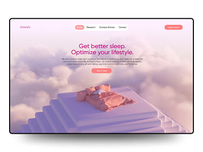 Znoosify - Sleep Tech Website branding design graphic design landing page shopify sleep ui web design