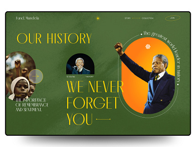 Fund. Mandela - Charity Website branding charity design graphic design landing page shopify ui web design