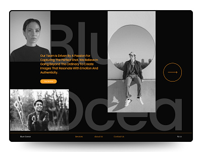 Blue Ocean - Photography Website branding design graphic design landing page photography shopify ui web design