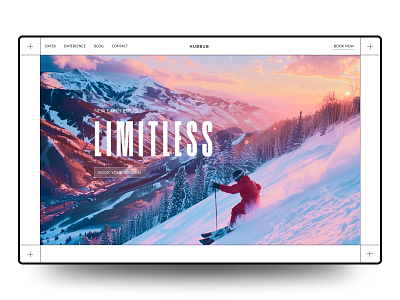 HUBBUB - Extreme Sports Website branding design graphic design landing page shopify sports ui web design