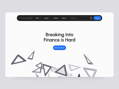 Finance|able - Website for the financial educational platform 3d animation edtech education financial interaction landing page learning platform promo landing scroll ui user interface web design website