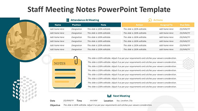 Staff Meeting Notes PowerPoint Template creative powerpoint templates kridha graphics powerpoint design powerpoint presentation powerpoint presentation slides powerpoint templates presentation design presentation template