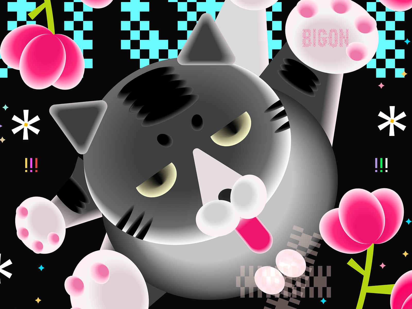 Pretty Cat Original Poster Design by Pqenh on Dribbble