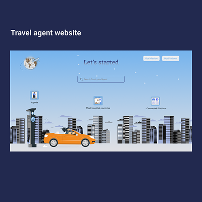 Travel agent website travel agent website ui ui design user interface design ux website website design