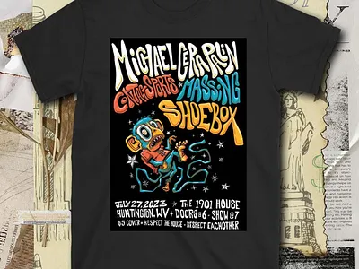Poster Michael Cera Palin Contact Sports Massing Shoebox t-shirt