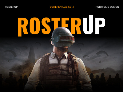 Roster Up: The E-Sports Gaming App branding graphic design