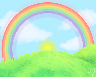 Rainbow Background background art digital art illustration painting