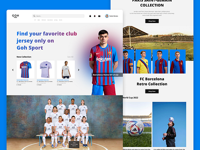 Football Landing Page Design