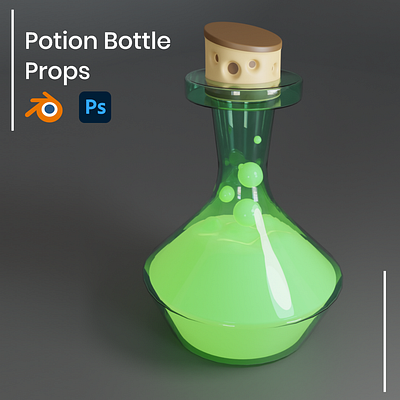 Game Ready Potion Bottle Prop