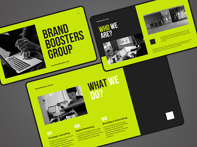 Business Presentation Design branding case design graphic design portfolio powerpoint presentation showcase slide web