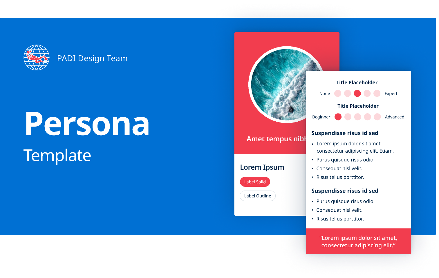 Persona Template padi persona ux ux research