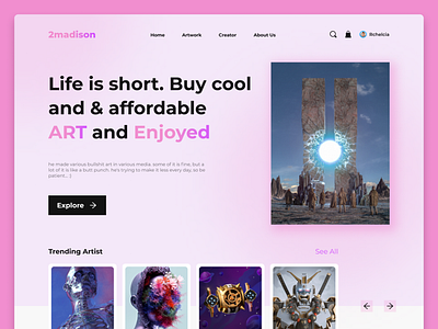 NFT LANDING PAGE DESIGN