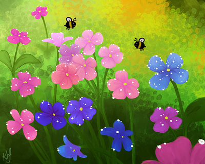 Food for the Bees 2d digital art digital painting illustration painting