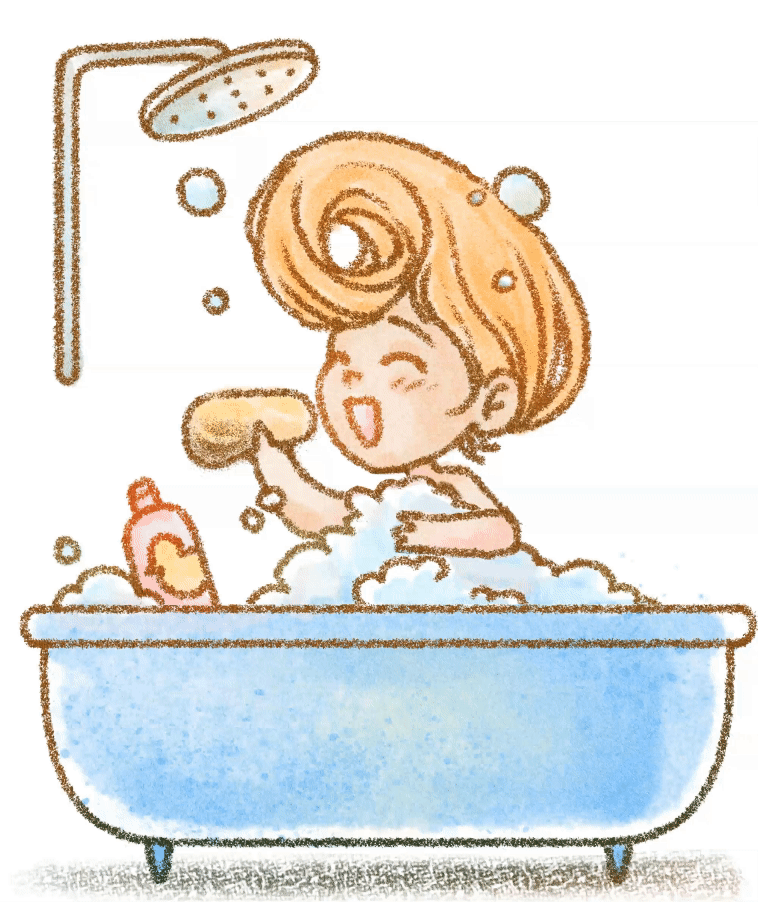 Bath Time animation childrens book illustration digital illustration