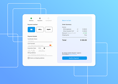 Day 2 : Credit Card Checkout graphic design ui