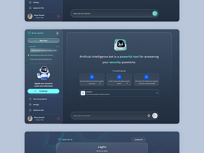 🤖 Security Ai Chat bot: Data Protection 3d ai ai bot ai chat ai chat bot ai design ai ui animation chatbot chatbotai motion design motion graphics robot ui ui ux ai uiux